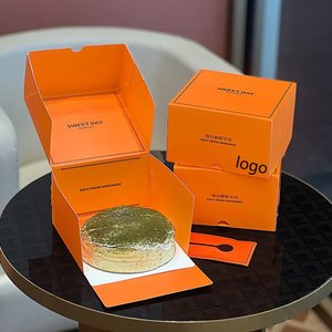 Tùy Chỉnh Thiết Kế Món Tráng Miệng Bánh Crepe Hộp Có Thể Tái Chế Có Thể Gập Lại Giấy Cookie Bao Bì Hộp - Product Image 2