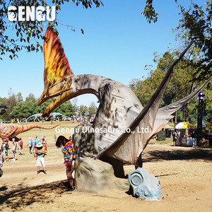 Công viên chủ đề Jurassic mô hình khủng long ngoài trời khổng lồ trong nhà kim loại trong nhà trung tâm mua sắm sân bay công cộng Trường Mẫu Giáo - Product Image 2