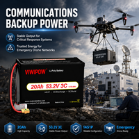 Аккумуляторный блок VIWIPOW OEM для БПЛА, 320 Втч/кг, 20000 мАч, 51.8В, 3C, высокая плотность энергии, полутвердотельный