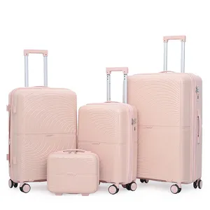 OMASKA nuevo personalizado 14 20 24 28 pulgadas mujeres viaje China PP Trolley maleta equipaje Shell