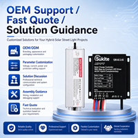 Contrôleur solaire AC/DC fiable Sukite avec MPPT AC-1280-2.4G 12V 80W 15A pour éclairage public à énergie solaire avec capteur