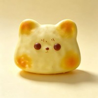 Jouet Squishy Chat Toast Mignon à Rebond Lent en PU, Simulation Alimentaire, Anti-Stress pour Enfants