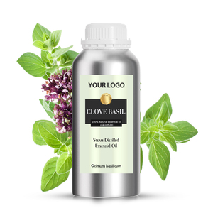 Olio essenziale di alta qualità di chiodi di garofano basilico alla rinfusa di olio di erbe distillate a vapore per la crescita dei capelli - Product Image 1