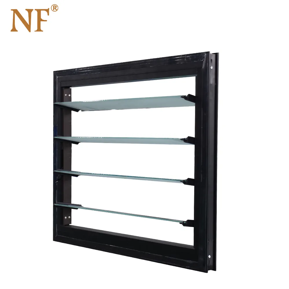 Foshan NF security louver aluminium glass windows