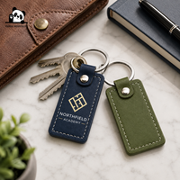 Llavero de Cuero con Logotipo Personalizado al por Mayor, Llavero Personalizado, Anillo para Llaves, Regalo Promocional Corporativo, Fabricante OEM