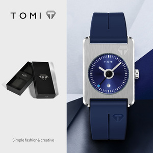 Reloj TOMI para Hombre, Oferta, Nuevo Modelo Cuadrado, Estilo Casual, Correa de Silicona, Resistente al Agua, Relojes de Cuarzo - Product Image 1