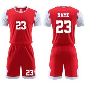 زي كرة سلة سريع الجفاف بالجملة مع طباعة شعار مخصص، تصميم مريح ومقاسات كبيرة للرياضات الصيفية - Product Image 1