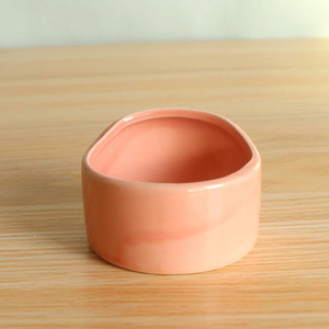 Grosir grosir ramah lingkungan keramik Solid bulat mangkuk anjing mangkuk ganda tahan air IPX5 untuk anjing Model 2716 - Product Image 2