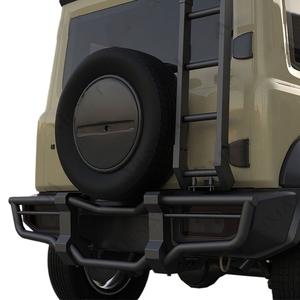 Paraurti Anteriore e Posteriore in Acciaio Nero Resistente per Fuoristrada 4x4, Accessori per <span class=keywords><strong>Jimny</strong></span> JB74 - Product Image 5