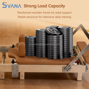 Máquina de Pilates Reformer Plegable Comercial con Núcleo de Resorte de Resistencia Ajustable y Duradero, para Gimnasio en Casa, Yoga y Fitness - Product Image 2