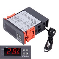 Controlador de temperatura Digital, termostato termorregulador, incubadora LED 10A, STC-1000 de refrigeración por calefacción STC 1000 12V 24V 220V