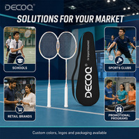 Juego de Raquetas de Bádminton de Aluminio, Eje Flexible, Raqueta Ligera de Entrenamiento para Principiantes, OEM, ODM, Venta al Por Mayor