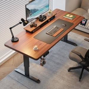 Electric Lifting <b>Table</b> Single/Double Motor Adjustable Wood Computer Desk for Bedroom Household Use Rectangular <b>Office</b> <b>Table</b> - Product Image 3