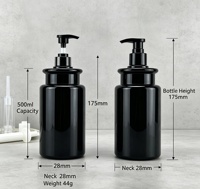Flacon de shampoing et après-shampoing pour animaux de compagnie de luxe rechargeable de 300 ml et 500 ml avec pulvérisateur à pompe personnalisé
