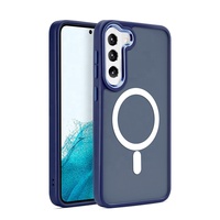 WOWCASE 2024 Nouvelle tendance Luxe Matte Skin Feel Absorbeur magnétique Coque de téléphone Convient pour Samsung S23 S23 s24 Plus S23 s24 Ultra