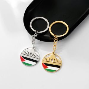 Wholesale Customized Personalized Stainless Steel Metal Enamel Palestine Freedom Fist <b>Map</b> Metal Keychain - Product Image 6