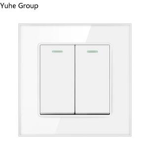 Panel Táctil de Cristal Estándar Francés con Indicadores Fluorescentes e Interruptores de Pared para Escaleras, Clasificación IP20, Diseño Contemporáneo - Product Image 2