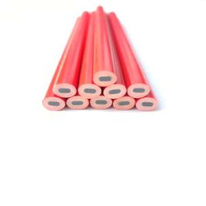 Crayon <span class=keywords><strong>de</strong></span> charpentier ovale en plastique HB, directement <span class=keywords><strong>de</strong></span> l'usine |   LOGO et emballage personnalisés |   Vente d'une seule pièce certifiée EN71 ISO - Product Image 2
