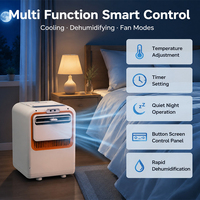 Climatiseur portable électrique mini ventilateur brumisateur 2000 BTU Compresseur à fréquence fixe Sans tuyau Installation facile Uniquement pour VR