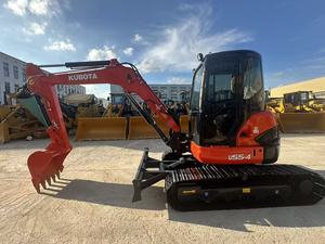 รถขุดตีนตะขาบขนาดเล็กมือสอง Kubota U55‑4 ของแท้จากญี่ปุ่น 5 ตัน ระบบไฮดรอลิก เหมาะสำหรับงานเทศบาล - Product Image 5