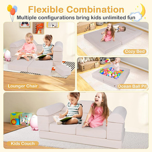 Canapé modulaire pliable éducatif pour enfants de 2 ans et plus, canapé en blocs de construction éducatifs pour enfants - Product Image 4