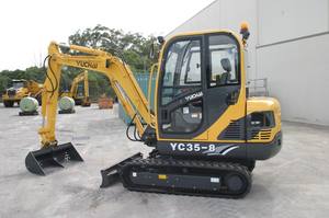 Kiểm tra miễn phí yuchai YC35-8 máy xúc 4ton bánh xích nhỏ máy xúc 0.12m ³ xô công suất sử dụng máy móc - Product Image 2