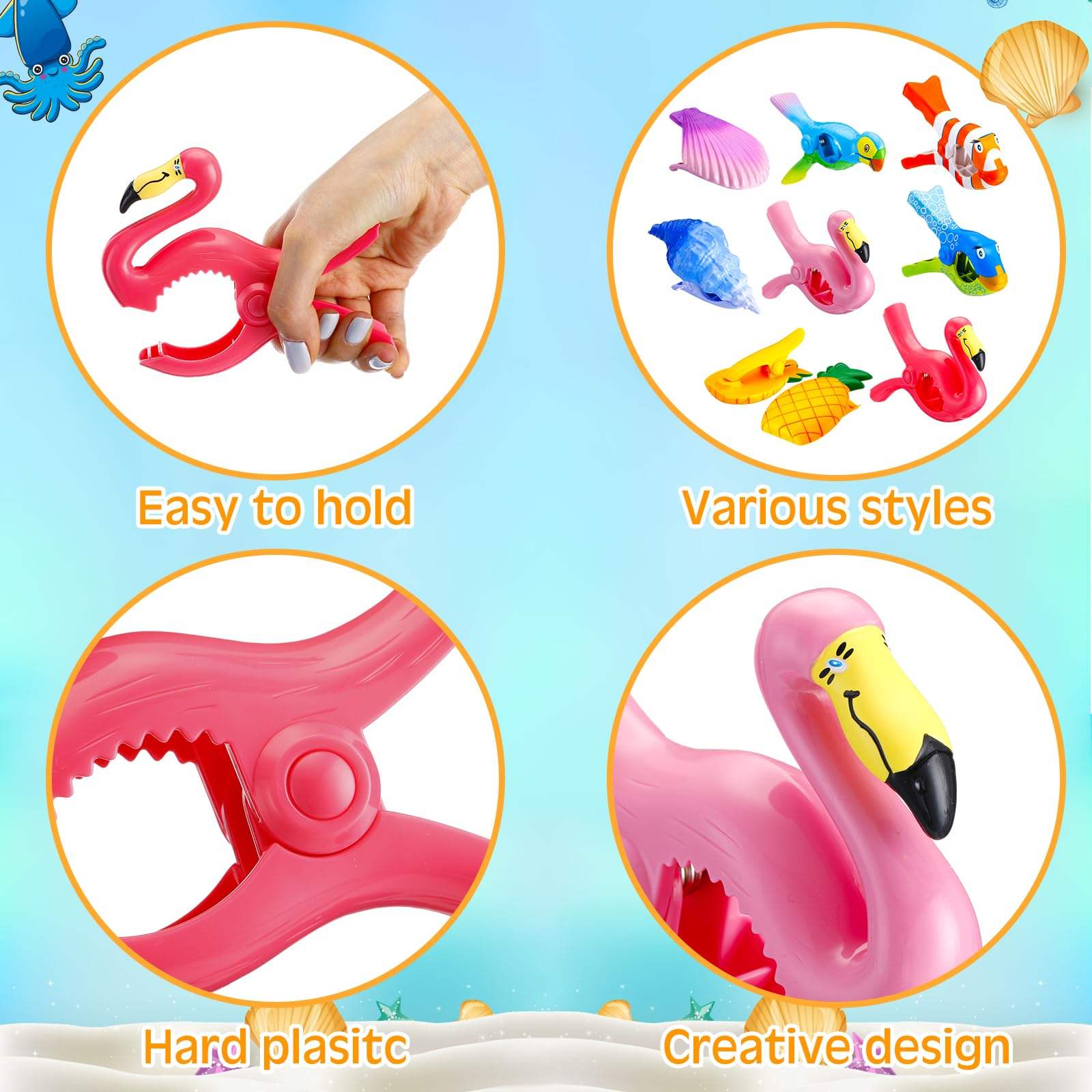 Custom Style Beach Towel Clip Bulk Portable Beach Chair Clips Beach Chair Towel Clips