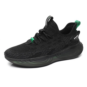 Chaussures de course pour hommes, tige en mesh, semelle extérieure en caoutchouc, semelle intermédiaire en EVA, baskets décontractées à semelle épaisse, style printemps - Product Image 4