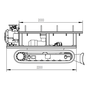 Sasis Pelat Baja Sesuai Kebutuhan untuk Transportasi, Sasis Crawler Bulldozer Shovel Platform Ganda - Product Image 5