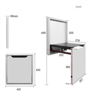 Zenewood ẩn gấp Giày băng ghế dự bị siêu mỏng ghế tường treo Phân - Product Image 1