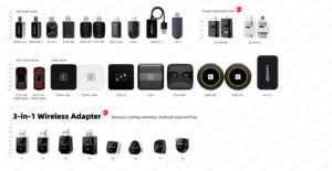 EKIY 2 en 1 Carplay sans fil universel portable CarPlay Ai Box Youtube Netflix Wireless CarPlay <span class=keywords><strong>Android</strong></span> <span class=keywords><strong>Auto</strong></span> Adapter - Product Image 5