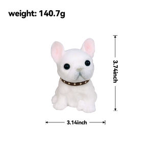ของเล่นสุนัขพลาสติกน่ารัก วาดลายด้วยมือ ขนาดเล็ก น้ำหนักเบา ของเล่นบีบคลายเครียด ของขวัญวันเกิด/วันอีสเตอร์สำหรับเด็ก - Product Image 6
