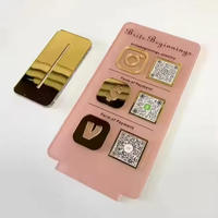 Enseigne en acrylique avec code QR, enseigne commerciale, logo personnalisé, Instagram, Facebook, miroir or, argent, or rose, icône
