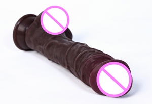 Hot Insert 7.48in Artificial Africa <span class=keywords><strong>Big</strong></span> Black Dildo Silicona líquida Piel realista Enorme ventosa Gay <span class=keywords><strong>Cock</strong></span> Pene para mujeres - Product Image 5