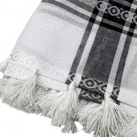 Foulard Keffieh Kufiya Palestine unisexe Shemagh traditionnel Palestine libre avec glands Arafat Hatta foulard style arabe