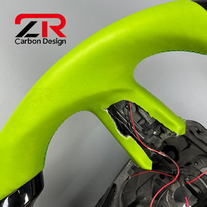 Volante in Fibra di Carbonio Nero con Display LED RPM per Lamborghini URUS HURACAN LP640 LP650 LP670 e <span class=keywords><strong>Audi</strong></span> Q5 - Product Image 4