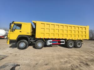 Camion à benne basculante HOWO d'occasion, diesel automatique Euro 3, 30T, camion lourd 8x4, 371, bon état - Product Image 4