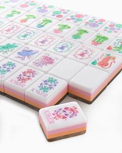 Juego de Mahjong Acrílico de Lujo Moderno con Fichas de Color Perla, Ecológico, Estilo Americano, para Regalos y Reuniones - Product Image 6