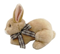 OEM/ODM cadeau personnalisé de haute qualité en gros peluche mignon doux lapin 10 pouces avec ruban pour enfants
