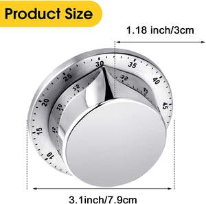 Temporizador Mecánico con Reverso Magnético, Temporizador Visual de 60 Minutos, Herramienta de Gestión del Tiempo - Product Image 2