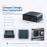 Computadora Compacta de Automatización con CPU I3-8130U/I5-8250U/I7-8550U, LAN, USB, COM, HD, VGA, SSD para Integración de Equipos, PC Industrial