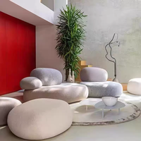 Juego de Muebles para Interiores, Mesa de Centro, Muebles de Madera para Salón, Sofá Cama con Estructura de Madera para Habitación de Hotel, Sofá Desmontable para Sala de Estar