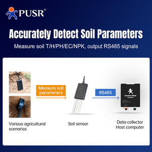 Capteur multi-paramètres du sol PUSR, plusieurs paramètres, IP68, mesureur de sol, RS485 Modbus RTU, sol USR-SSO10 - Product Image 5