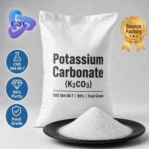 <span class=keywords><strong>Carbonate</strong></span> <span class=keywords><strong>de</strong></span> <span class=keywords><strong>potassium</strong></span> <span class=keywords><strong>de</strong></span> qualité supérieure, <span class=keywords><strong>de</strong></span> qualité alimentaire, agricole et industrielle, CAS 584-08-7, 99% K2CO3 en poudre pour verre, engrais et savon - Product Image 1