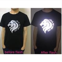 Etiqueta de Logotipo Personalizada con Transferencia Térmica Reflectante Plateada para Marcas de Ropa y Prendas de Moda