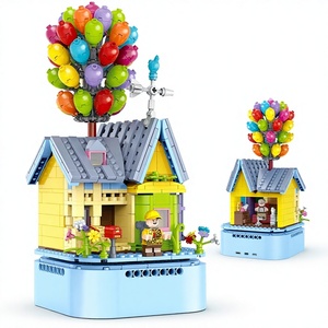 Bloques de Construcción de Caja Musical, Castillo de Ensueño de Princesa, Bolas de Plástico ABS, Juguetes Educativos de Ensamblaje, Regalo para Bebés, Partículas Pequeñas - Product Image 1