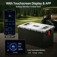 JREPower 36V 100Ah 3840Wh LiFePO4 12S1P Paket Baterai Siklus Dalam Kecepatan Rendah untuk Kendaraan Wisata & Golf Cart 6000 Siklus