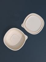 Tapa de olla biodegradable de biopolímero de alta densidad, suave como la seda, 109x109x32mm, 200ml, hecha a medida, distintiva