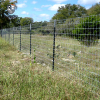 Clôture de champ en fil d'acier à haute résistance pour bétail, cerfs et chevaux, 5, 6, 7 et 8 pieds de haut, calibre 12,5, grillage tissé pour enclos d'élevage
