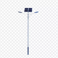 Lampe solaire de rue 40W, ensemble complet avec batterie lithium LiFePo4 externe sous panneau solaire pour utilisation en extérieur
